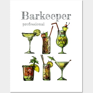 Barkeeper Professional Design Posters and Art